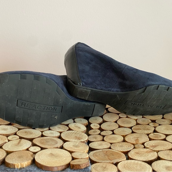 Kenneth Cole reaction navy suede wedges size 7 - Picture 3 of 6